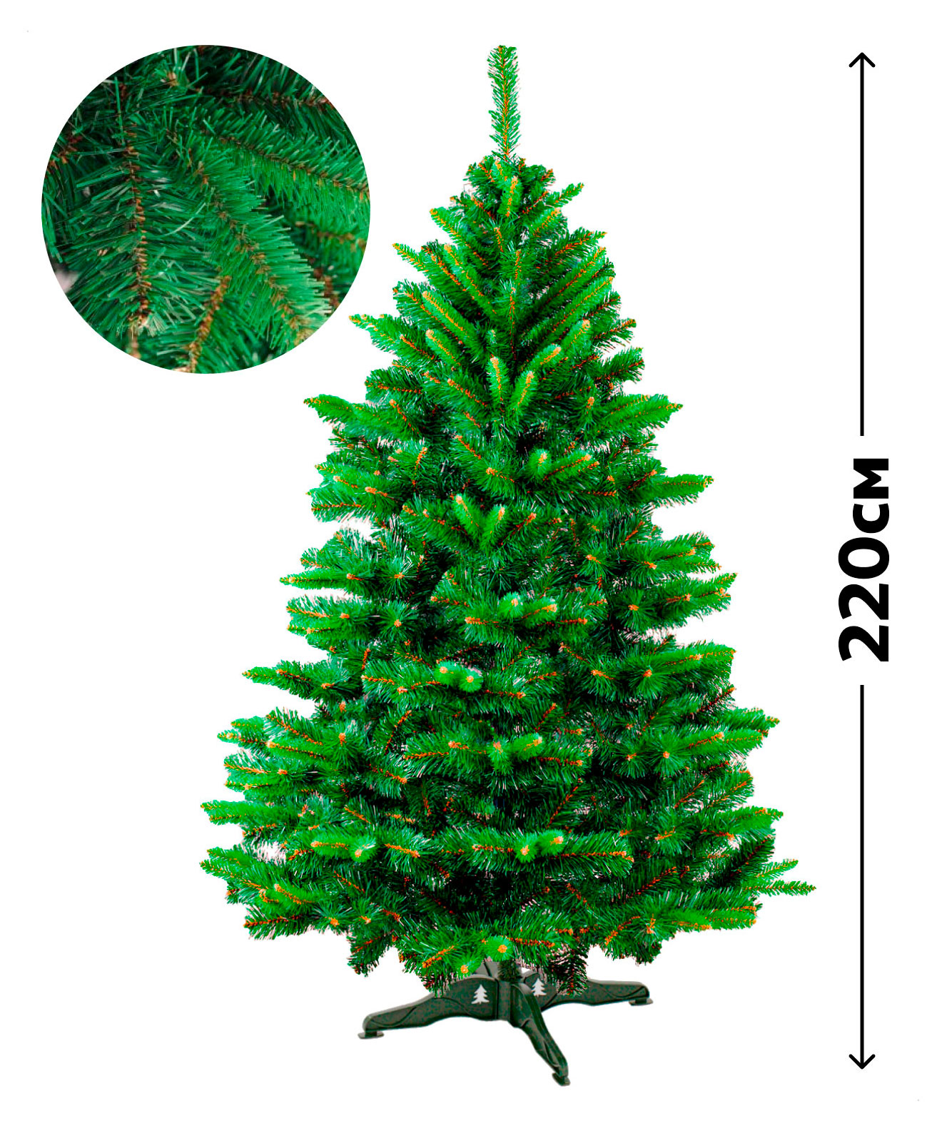 

Ель искусственная АШАН Красная птица Сибирь зеленая, 220 см