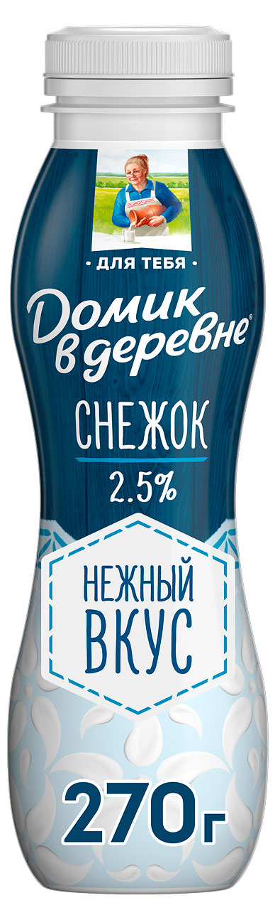 

Напиток кисломолочный Снежок Домик в деревне охлажденный 2,5% БЗМЖ, 270 г