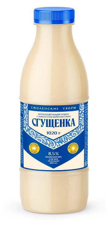 

Продукт молокосодержащий сгущенный Эрконпродукт с сахаром 8,5% ЗМЖ, 1,02 л
