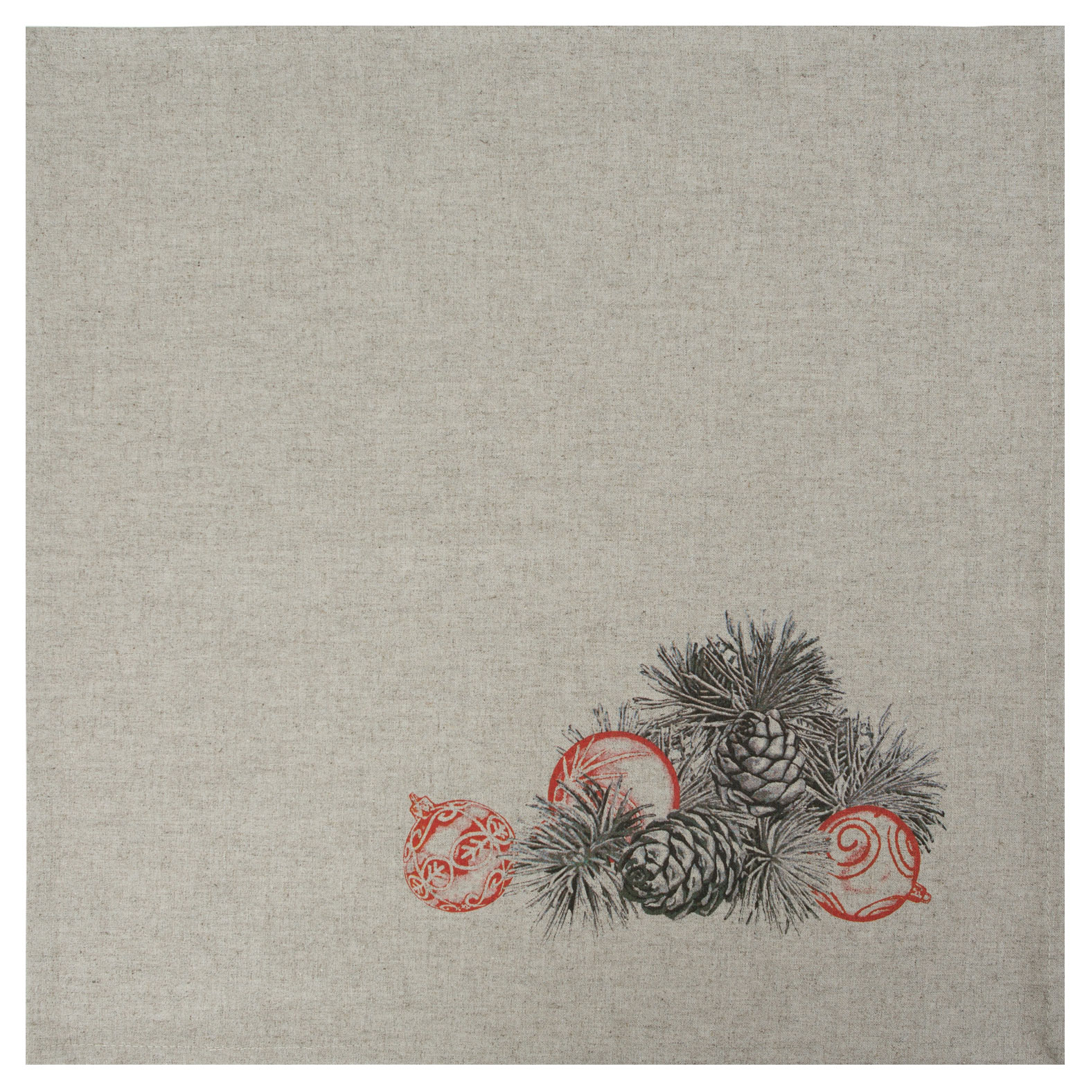 

Салфетка сервировочная Pole Kvetak Зимняя сосна полульняная Беларусь, 45x45 см