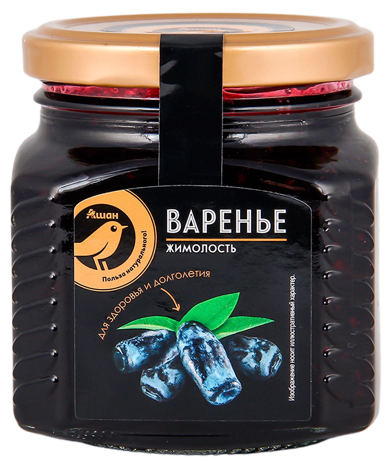 

Варенье АШАН Золотая птица из жимолости, 310 г