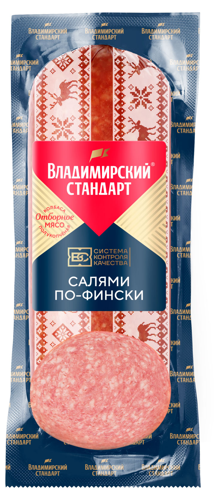 

Колбаса полукопченая Владимирский стандарт Салями по-фински, 350 г