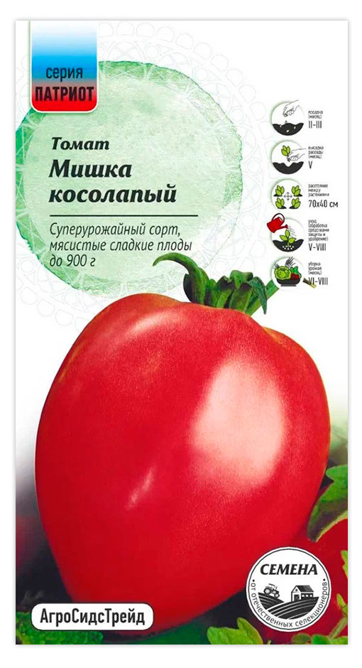 

Семена АгроСидсТрейд Томат Мишка косолапый, 0,03 г