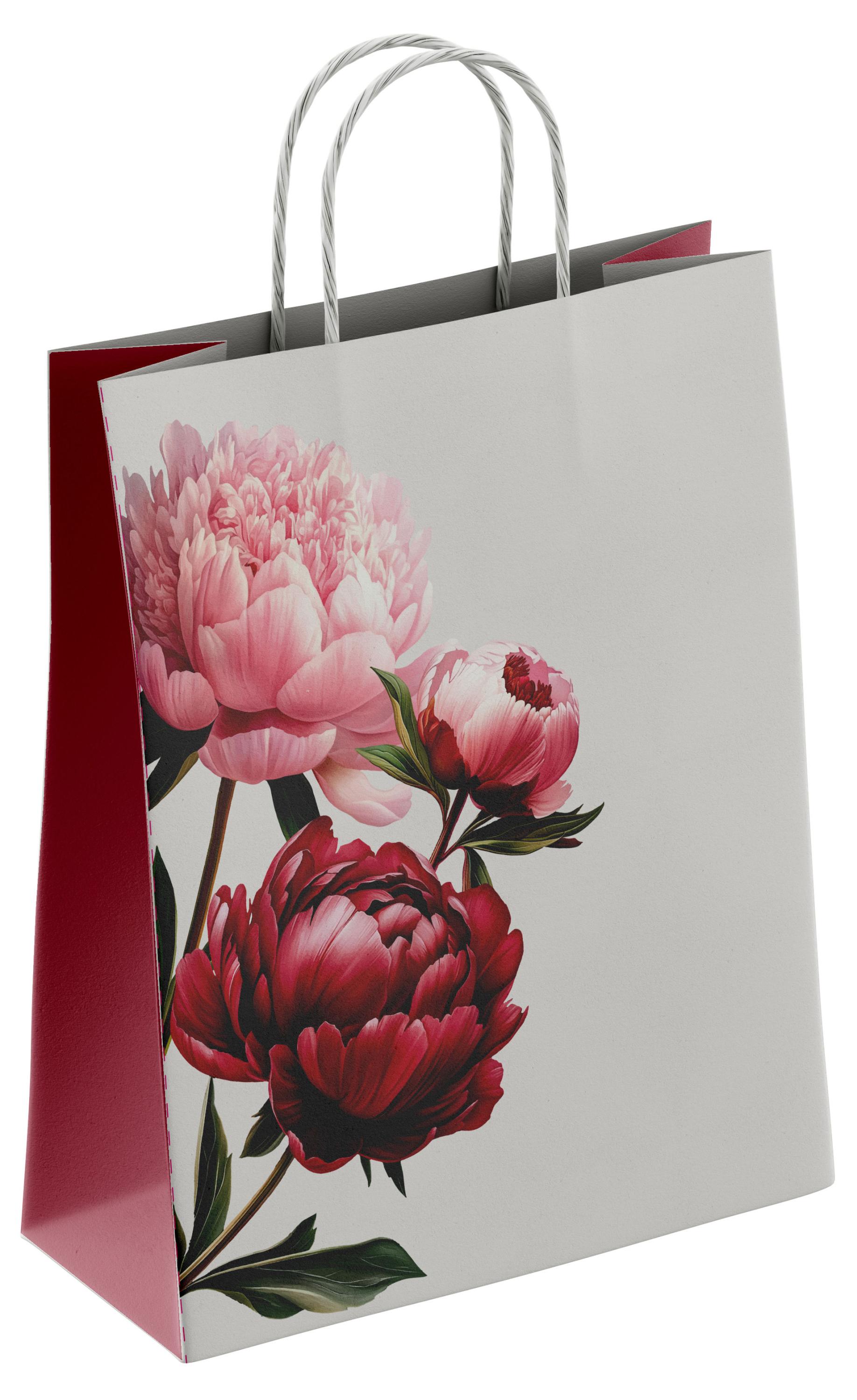 

Пакет подарочный бумажный ПЗБМ Пион, 35х26х15 см