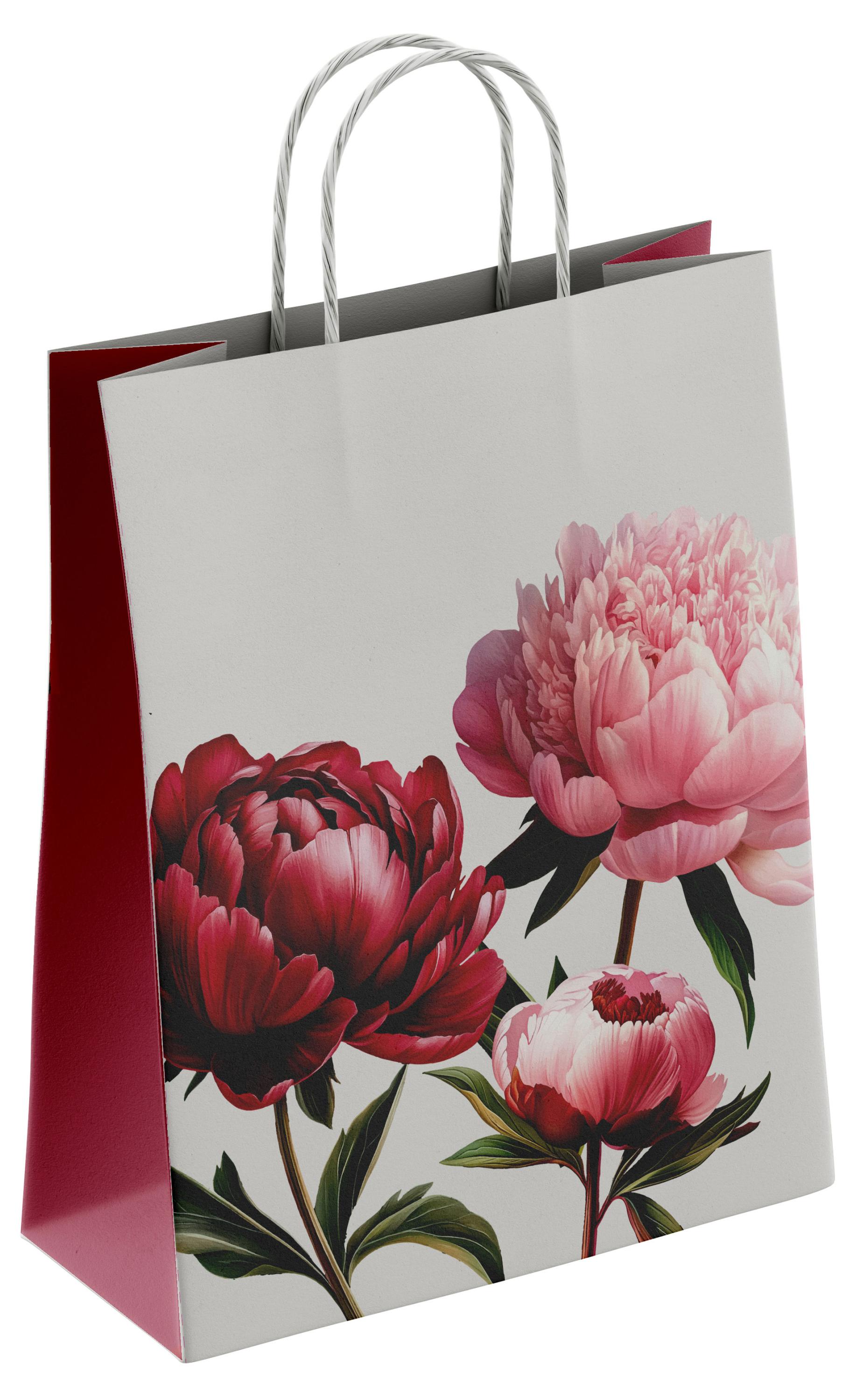 

Пакет подарочный бумажный ПЗБМ Пион, 45х35х15 см