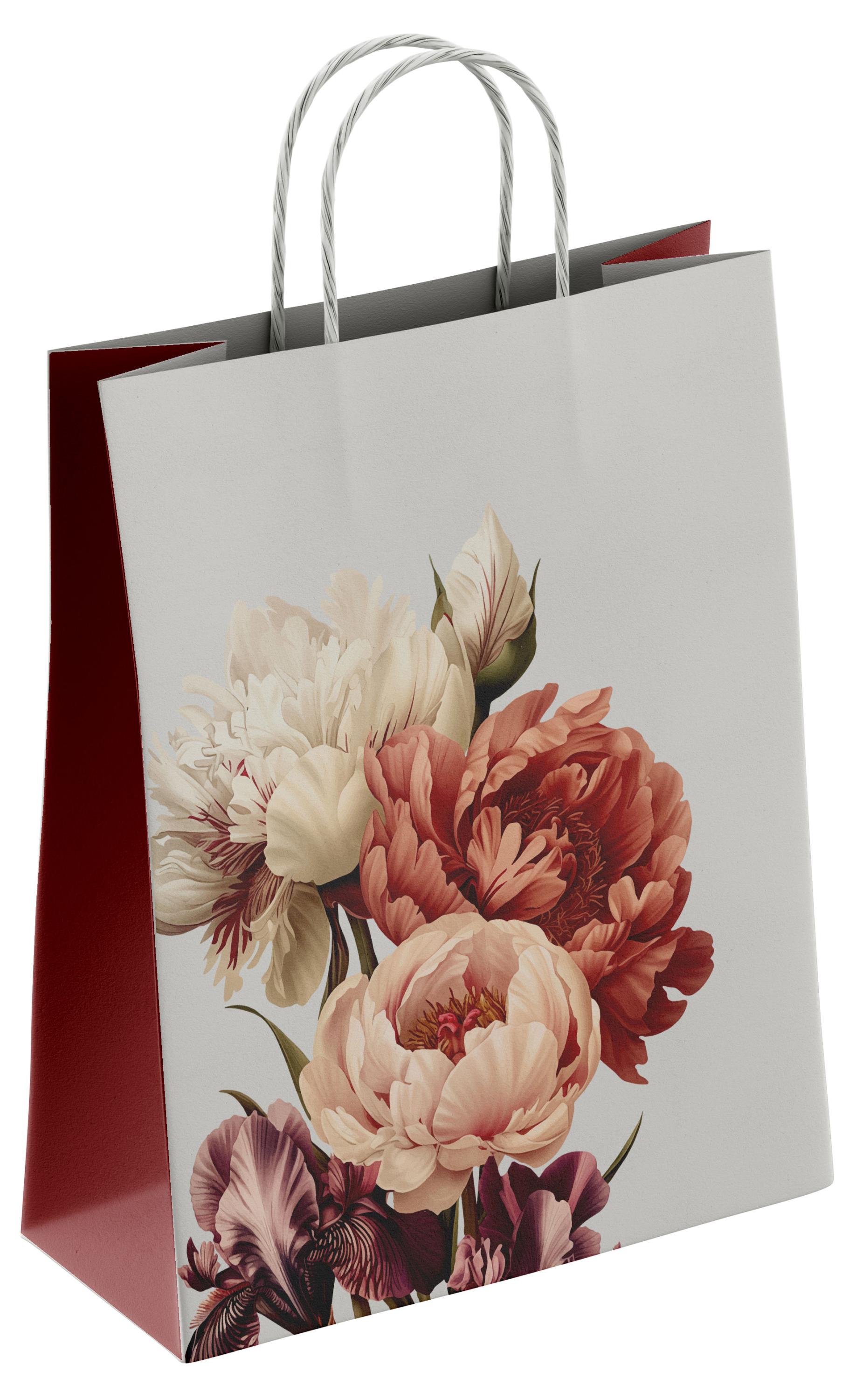 Изображение товара Пакет подарочный бумажный «ПЗБМ» Пион, 35х26х15 см