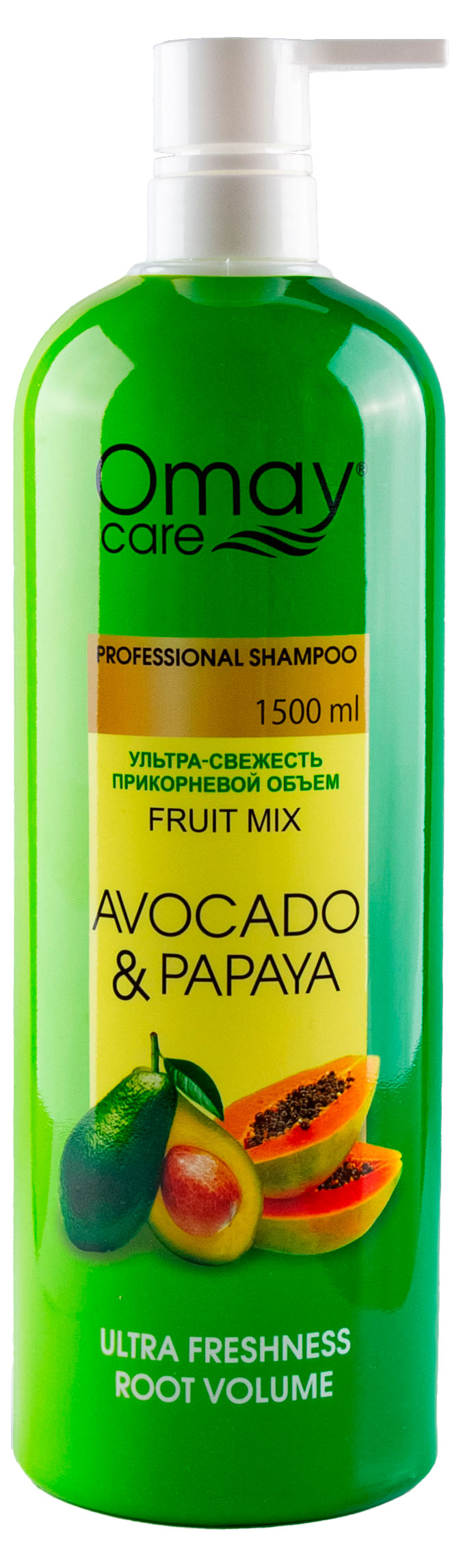 

Шампунь для волос OMAY Авокадо-Папайя, 1500 мл