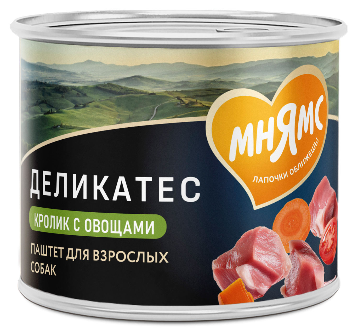 

Корм влажный для собак всех пород Мнямс Деликатес Паштет из кролика с овощами Касуэла по-мадридски, 200 г