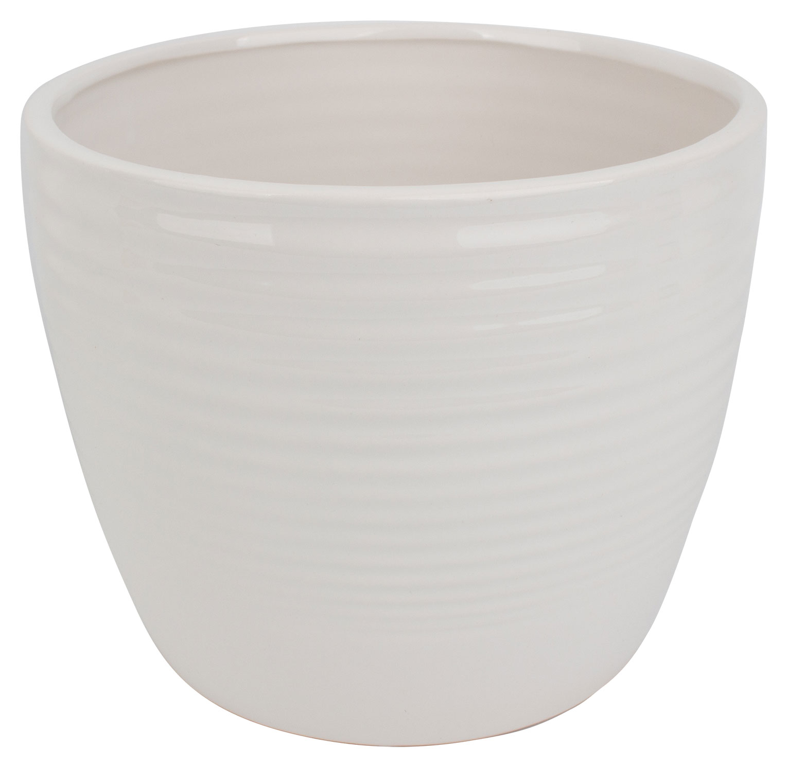 Изображение товара Керамическое кашпо Garden Show белое 18,1 см для комнатных растений
