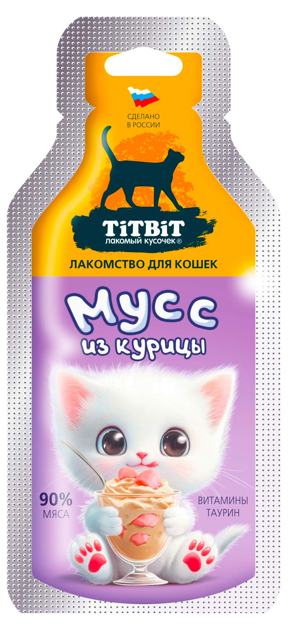 

Лакомство для кошек TiTBiT Мусс из курицы, 15 г