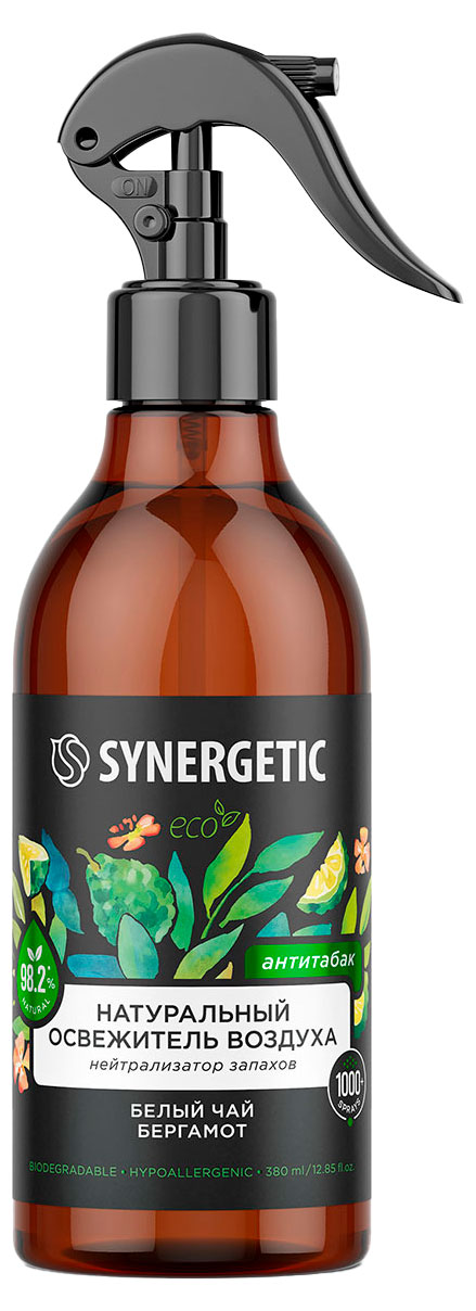 

Освежитель воздуха Synergetic белый чай бергамот, 380 мл