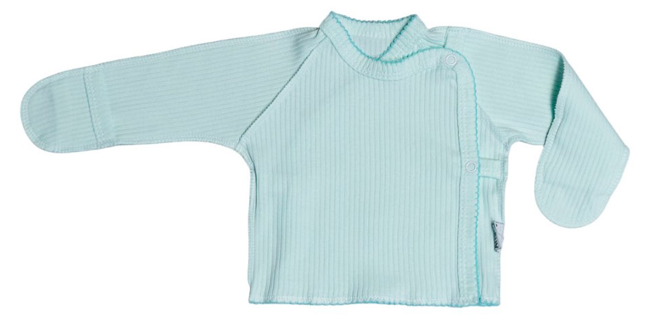 

Распашонка для новорожденных Амелли бирюзовая, размер 56