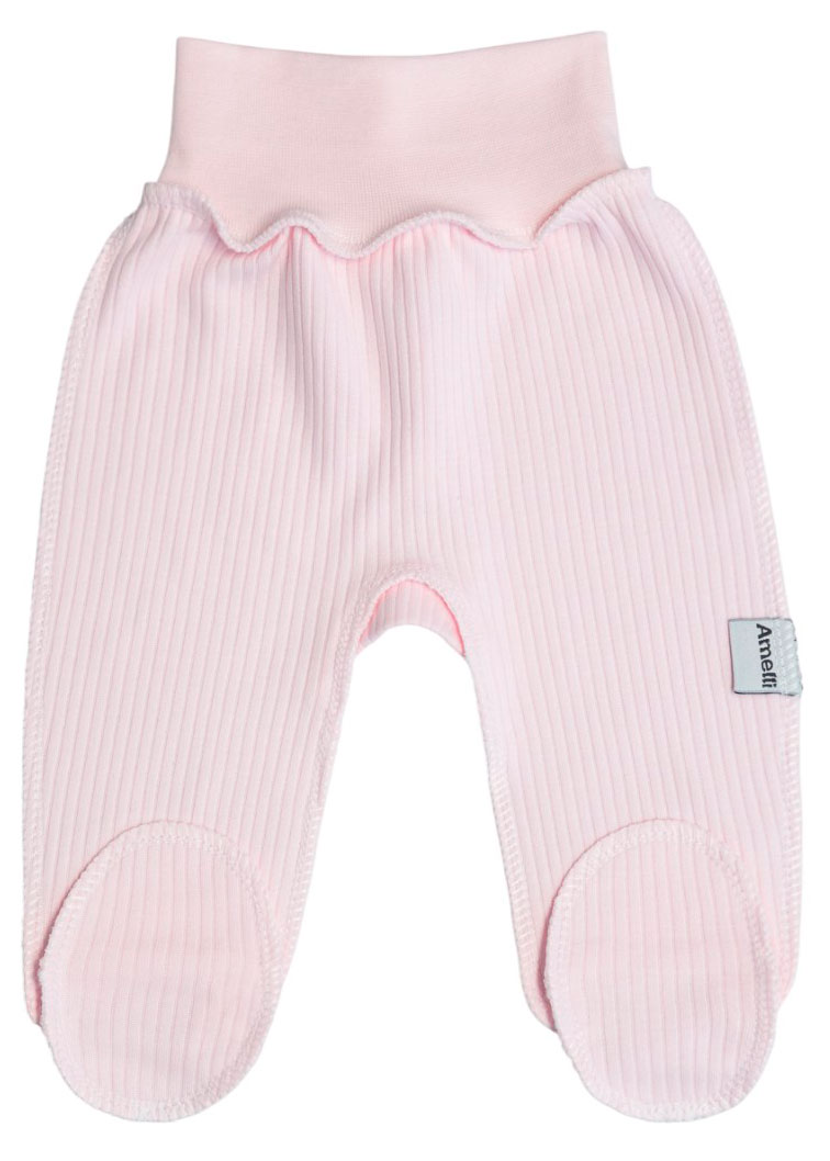 Изображение товара Ползунки для новорожденных Амелли розовые размер 62 комфорт и качество