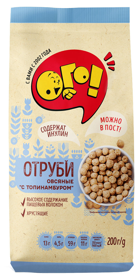 

Отруби овсяные ОГО! с топинамбуром, 200 г