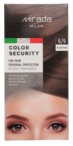 Изображение товара Краска для волос Mirada Milan Color security Каштан 5/5