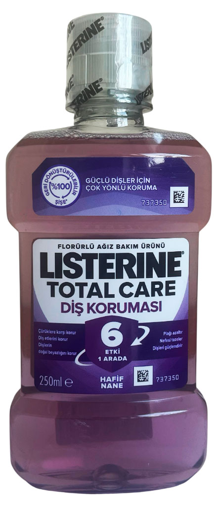 

Ополаскиватель для полости рта Listerine Total Care защита зубов Италия, 250 мл