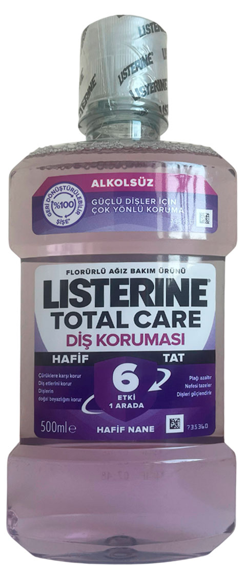 Изображение товара Ополаскиватель для полости рта Listerine Total Care защита зубов Италия, 500 мл