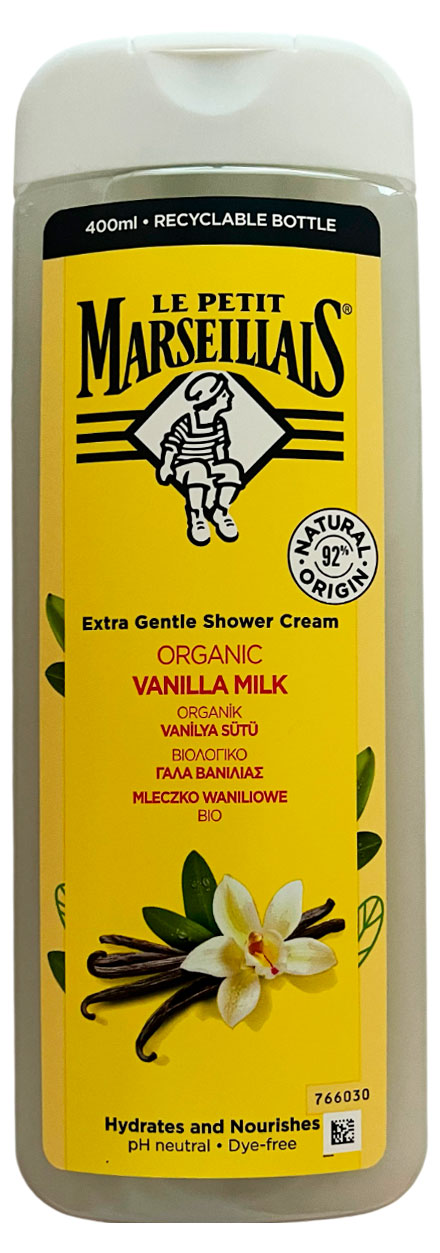 Изображение товара Гель для душа Le Petit Marseillais Ванильное молочко Италия, 400 мл