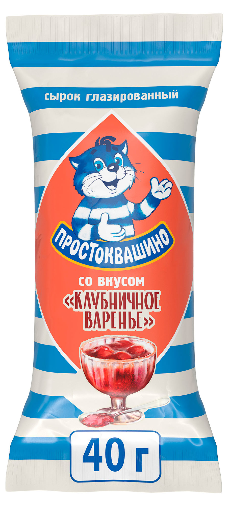 

Сырок глазированный Простоквашино клубничное варенье 23% БЗМЖ, 40 г