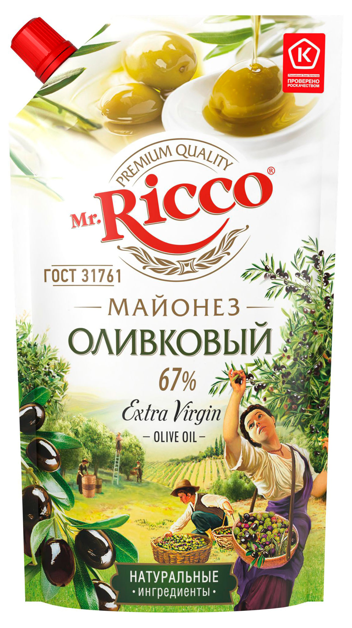 

Майонез Mr.Ricco Оливковый 67%, 400 мл