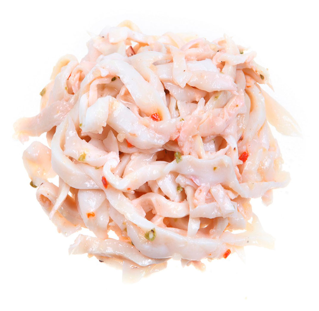 

Салат из кальмара Рыбный цех в чесночном масле со смесью специй, ~ 200 г