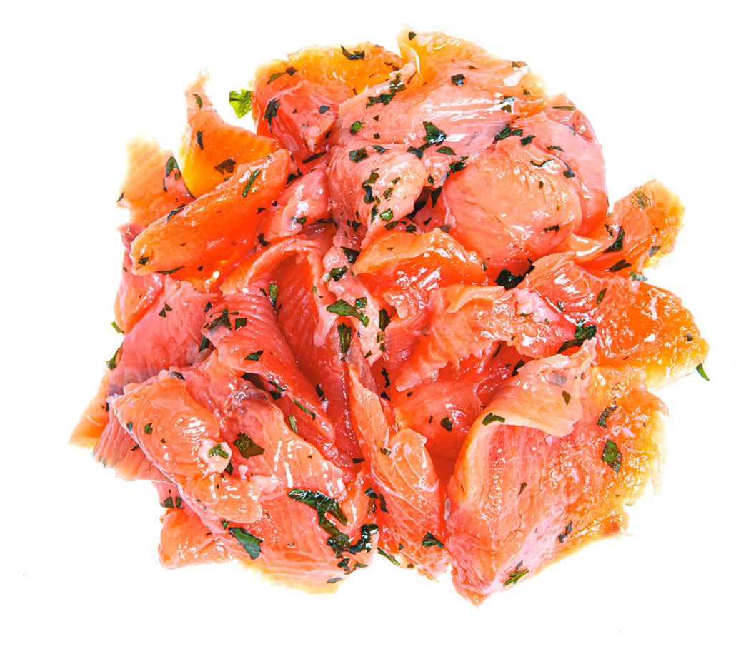 

Закуска из маринованной кеты Рыбный цех с зеленью, ~ 200 г