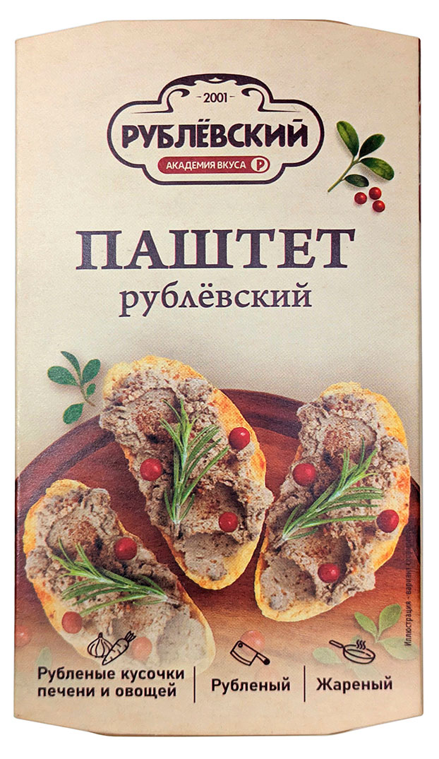 

Паштет Рублёвский жареный из свиной печени, 150 г