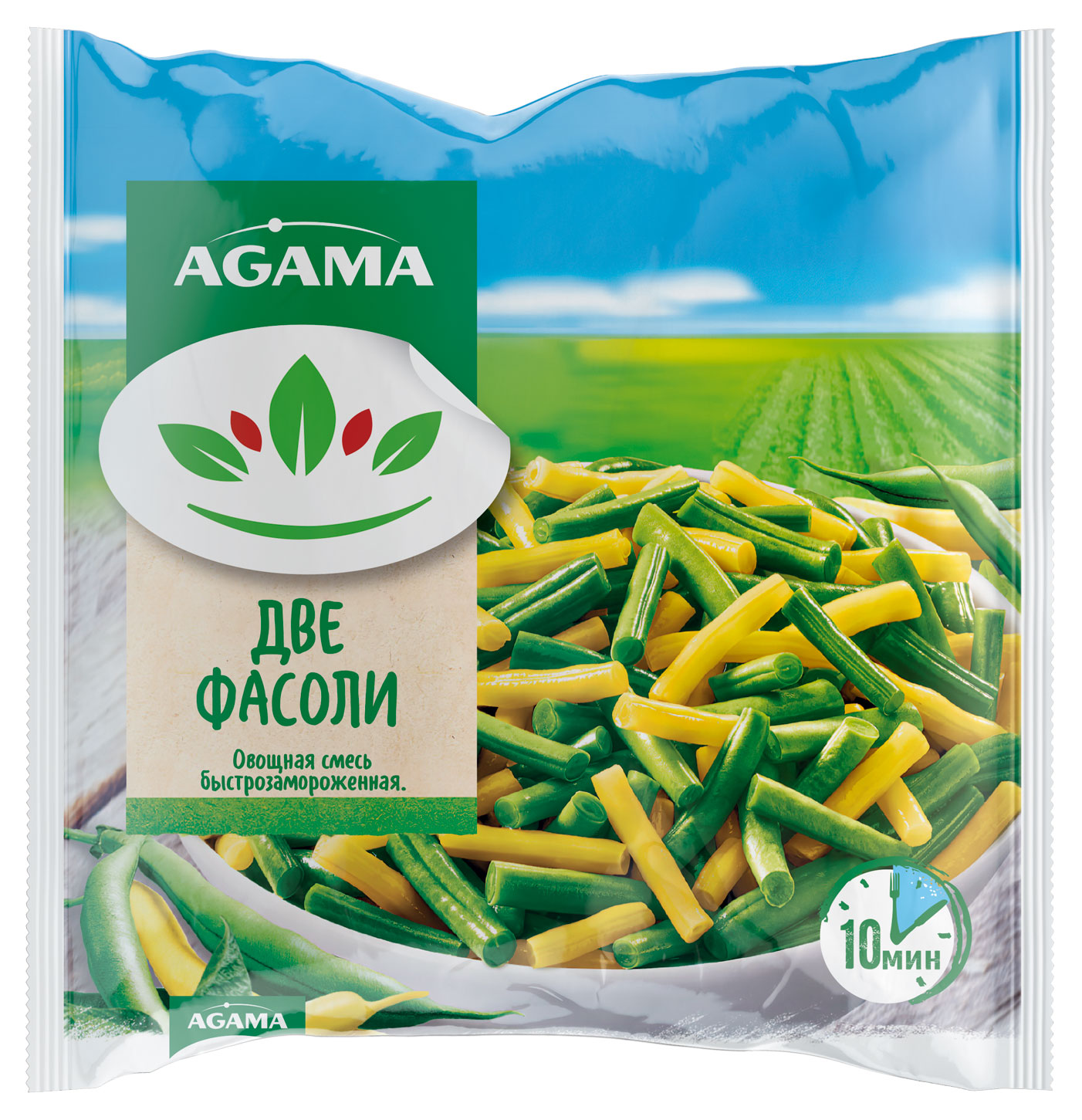 Изображение товара Овощная смесь Hortex Две фасоли замороженная 400 г