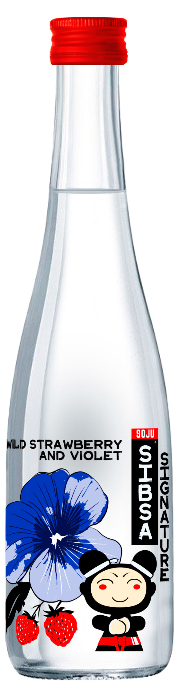 Изображение товара Соджу Sibsa Signature Земляника и фиалка 330 мл натуральный фруктовый вкус