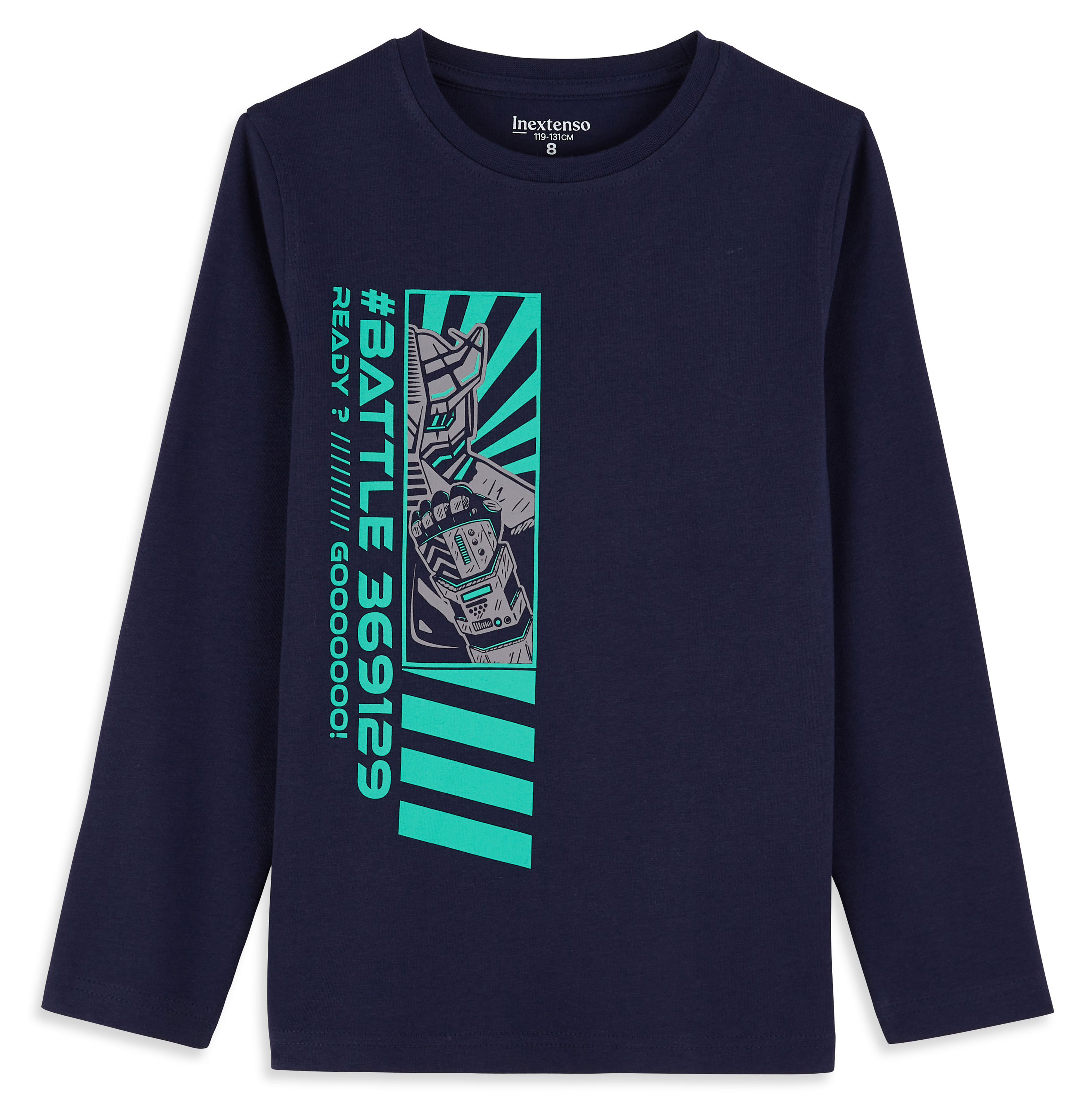 

Футболка для мальчика InExtenso с длинным рукавом черная, р 3-14