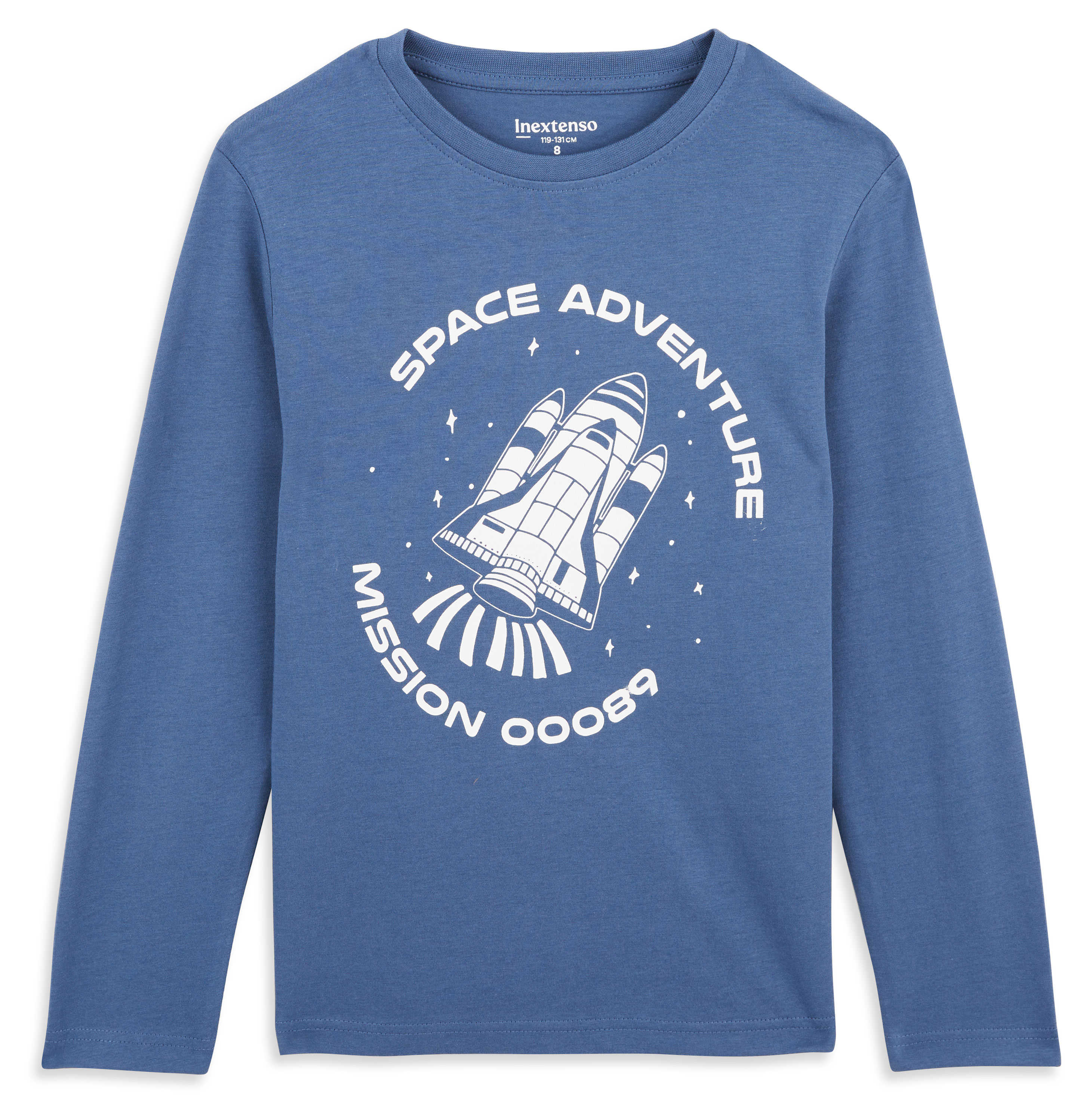 

Футболка для мальчика InExtenso Space Adventure с длинным рукавом синяя, р 3-14