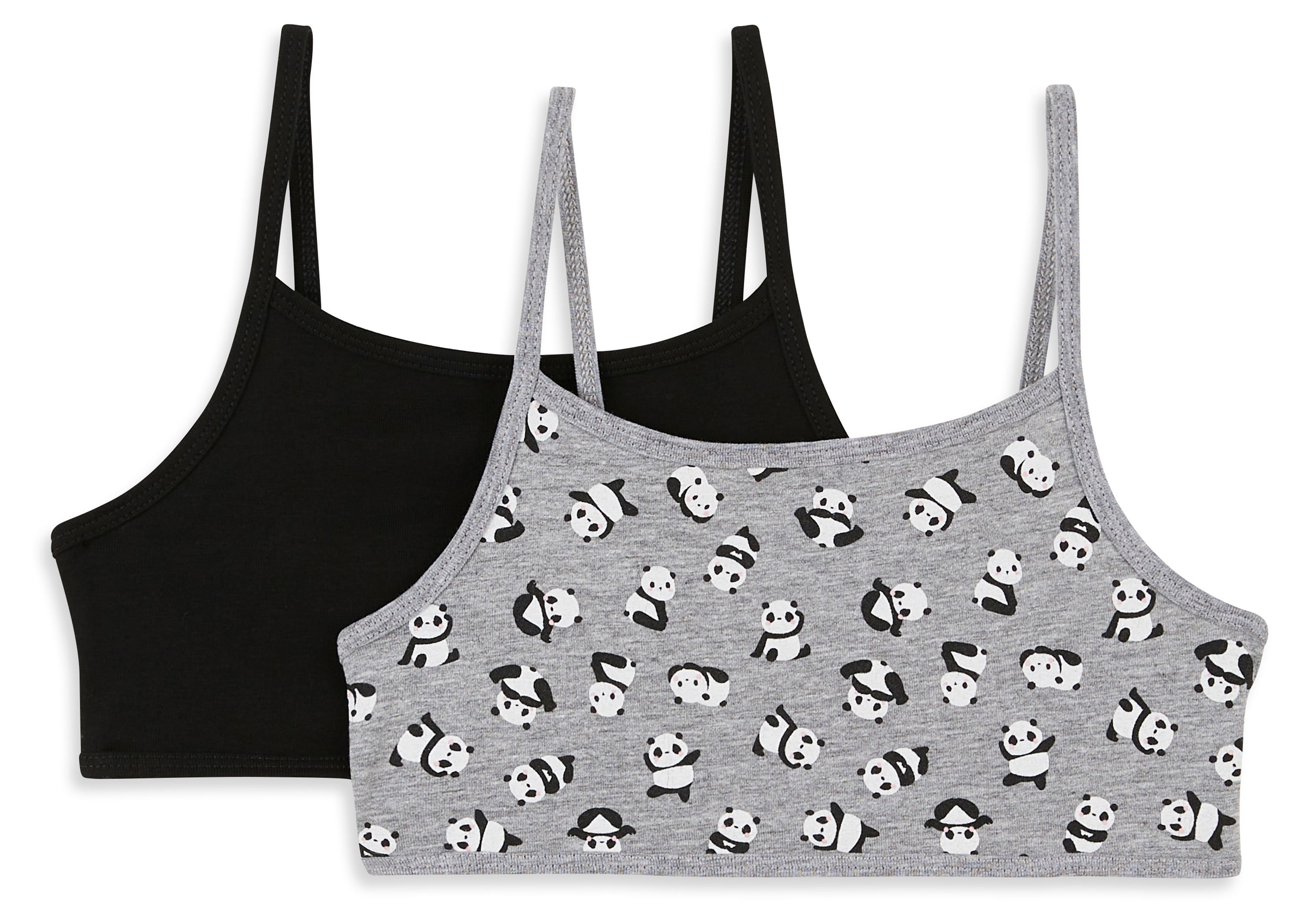 Изображение товара Детский бюстгальтер-топ для девочек InExtenso 2 шт, размер 6/8 - 14/16, повседневный стиль