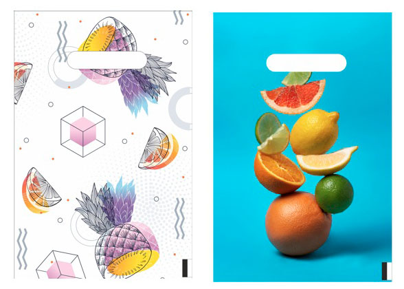 Изображение товара Пакет с вырубной ручкой АШАН Красная птица 20х30 см, 1 шт в ассортименте