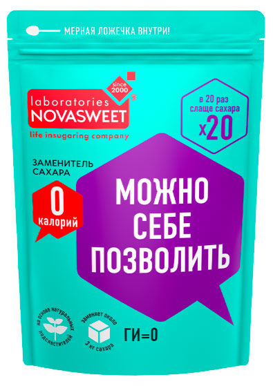 NOVASWEET | Заменитель сахара NOVASWEET, 150 г