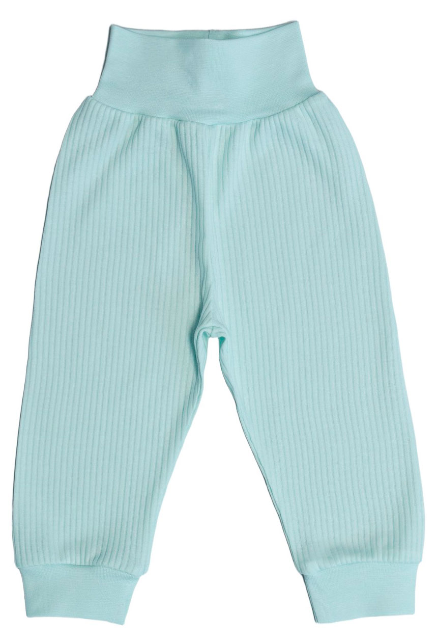 Изображение товара Бирюзовые ползунки для новорожденных Амелли, размер 74, хлопок