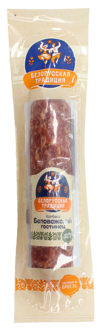 

Колбаса сырокопченая Белорусская традиция Беловежский гостинец Беларусь, ~ 275 г