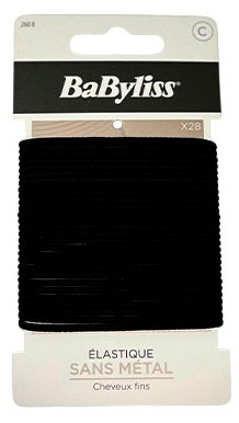 

Резинки для волос BaByliss черные, 28 шт