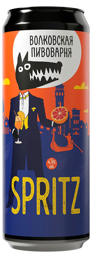 

Пивной напиток Волковская Пивоварня Spritz фильтрованный, 450 мл