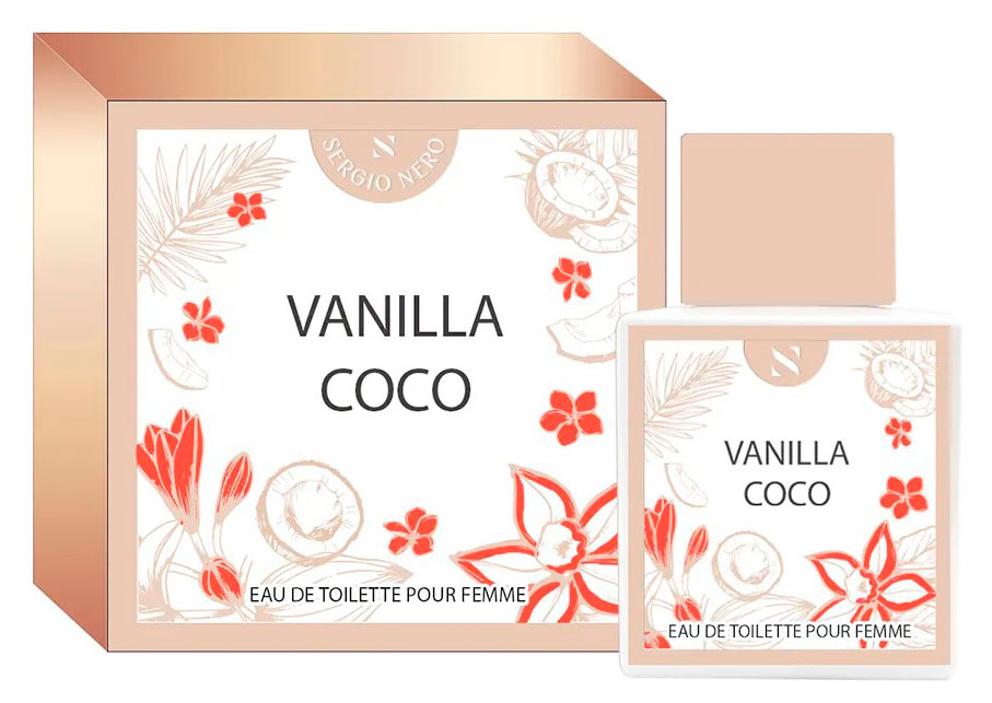 Изображение товара Женская туалетная вода Sergio Nero Vanilla Coco 50 мл гурманский фруктовый аромат