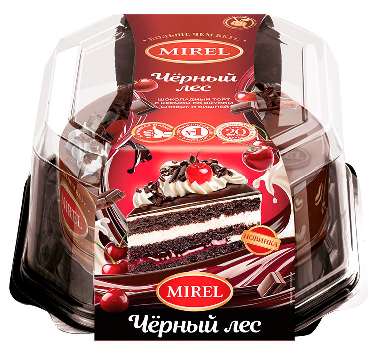 

Торт бисквитный MIREL Черный лес охлажденный, 720 г