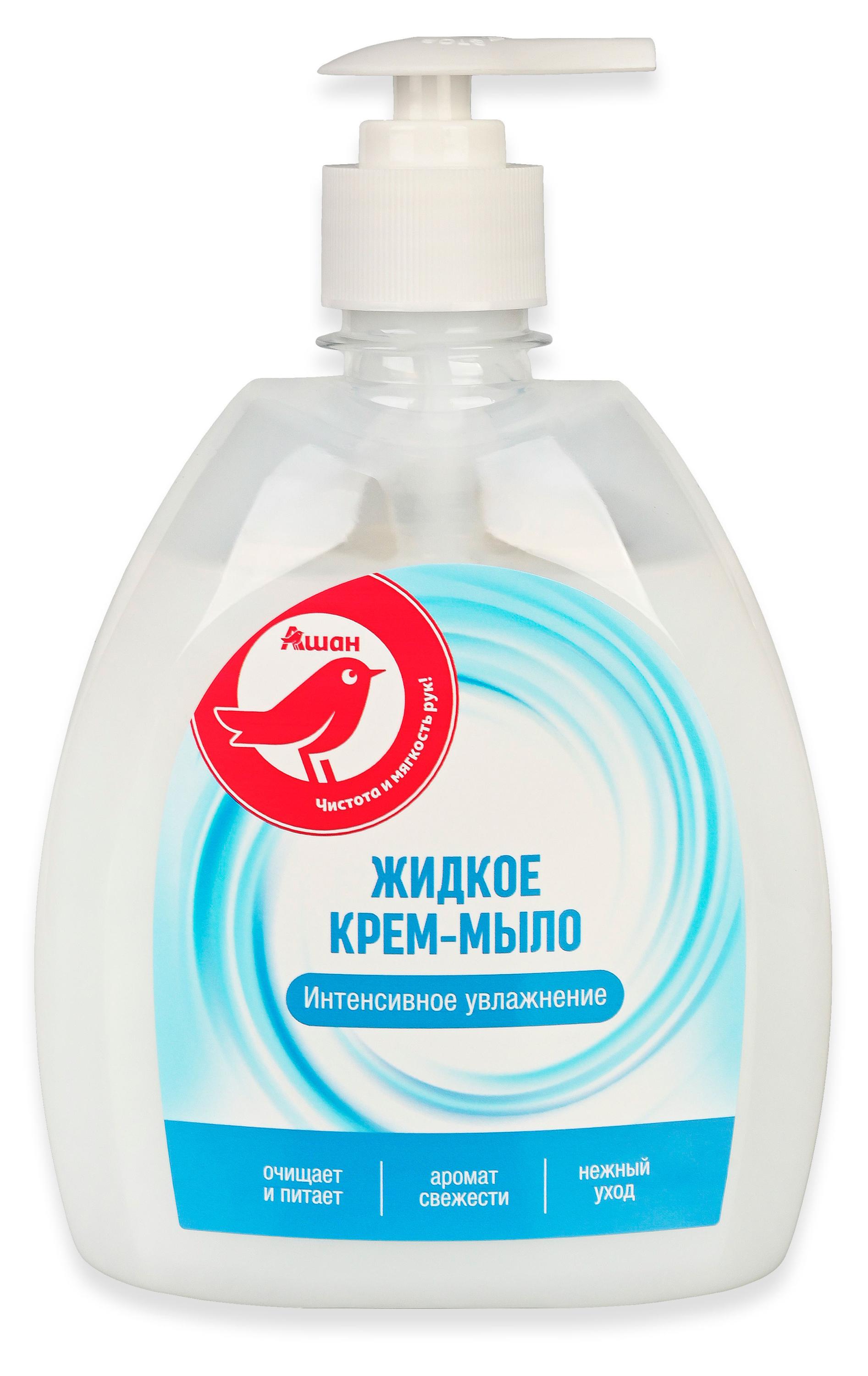 

Крем-мыло жидкое АШАН Красная птица Интенсивное увлажнение, 500 мл