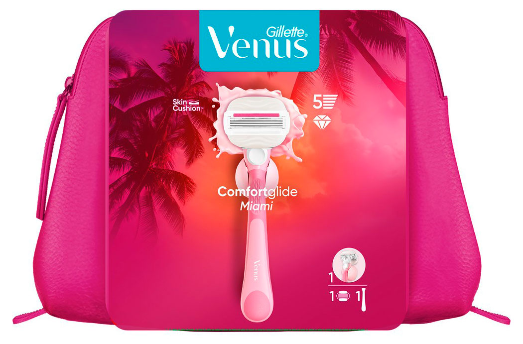 

Подарочный набор Venus Miami станок 1 шт + коссета 1 шт + крючок