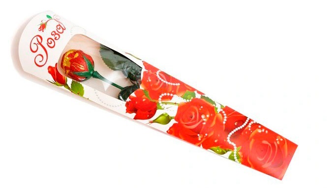 

Шоколад молочный Шоколадный мир Роза в конверте, 20 г