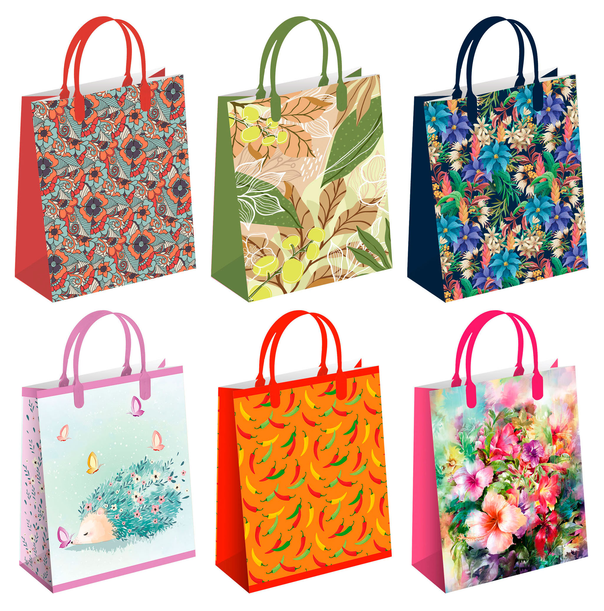 

Пакет подарочный пластиковый 22х27 см, 1 шт в ассортименте