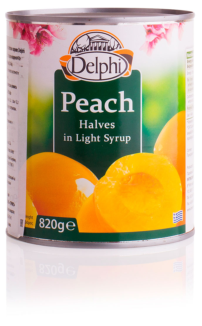 Изображение товара Персики половинки в сиропе Delphi Греция 820 г