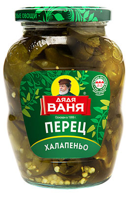 Изображение товара Перец Халапеньо «Дядя Ваня», 350 г