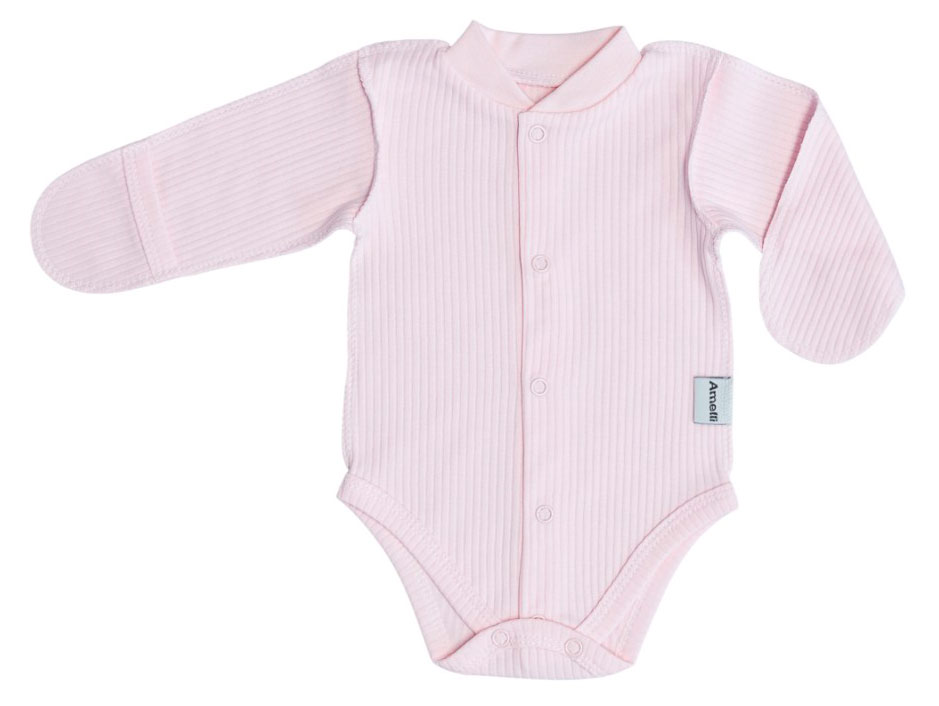 Изображение товара Боди для новорожденных Амелли розовое 56 круглый год в наличии