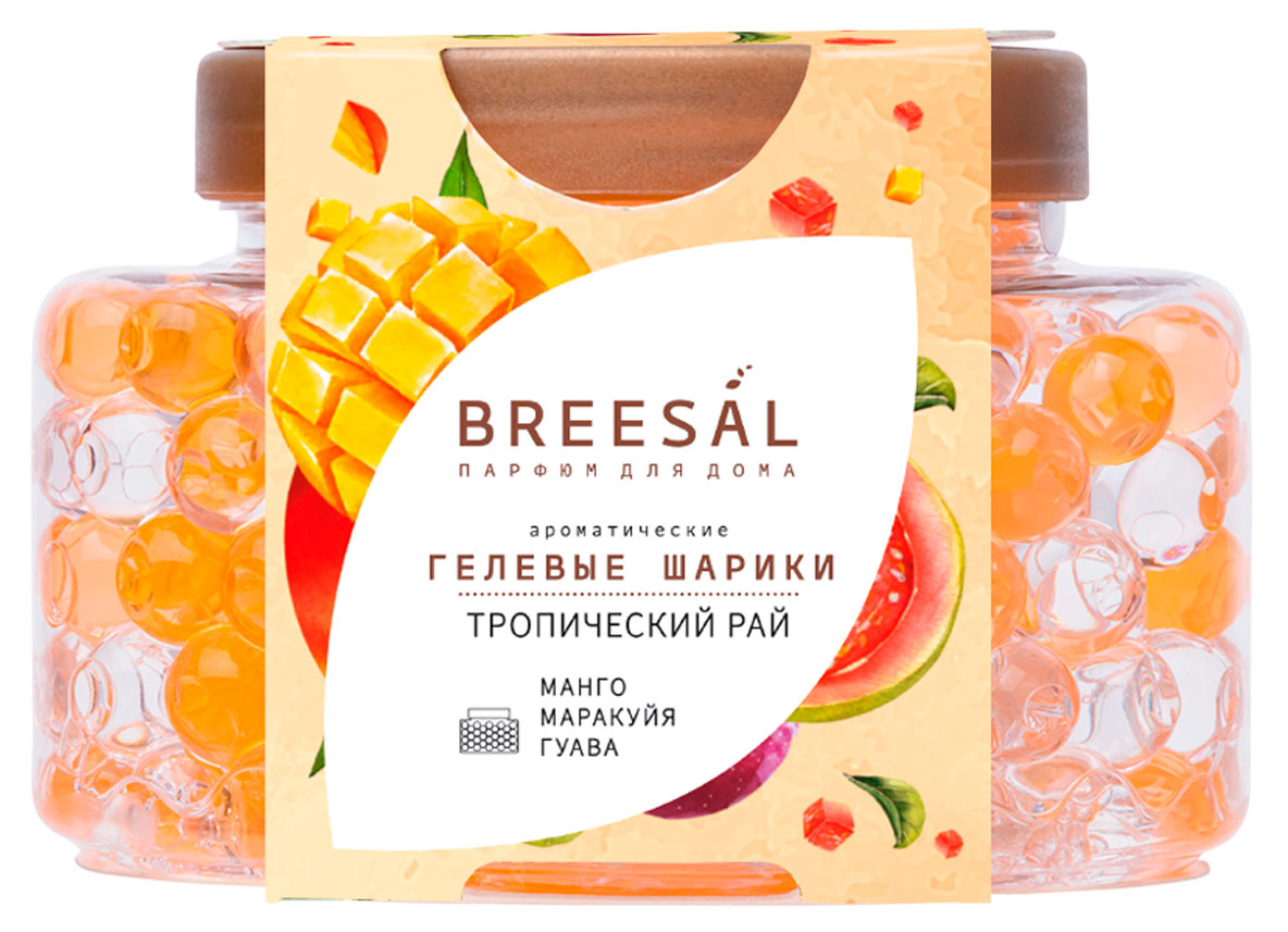 Изображение товара Гелевые ароматические шарики для дома Breesal Тропический рай, 160 г