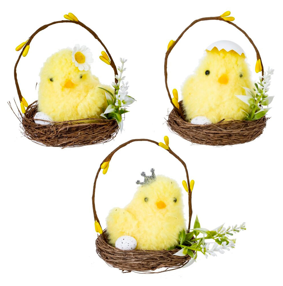 Изображение товара Фигура декоративная пасхальная Гнездо 9х9х10 см, 1 шт в ассортименте