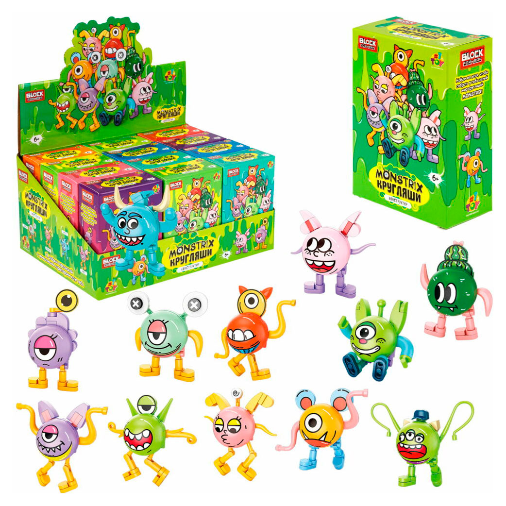 Изображение товара Конструктор 1TOY Blockformers MONSTRIX Кругляши, 1 шт в ассортименте